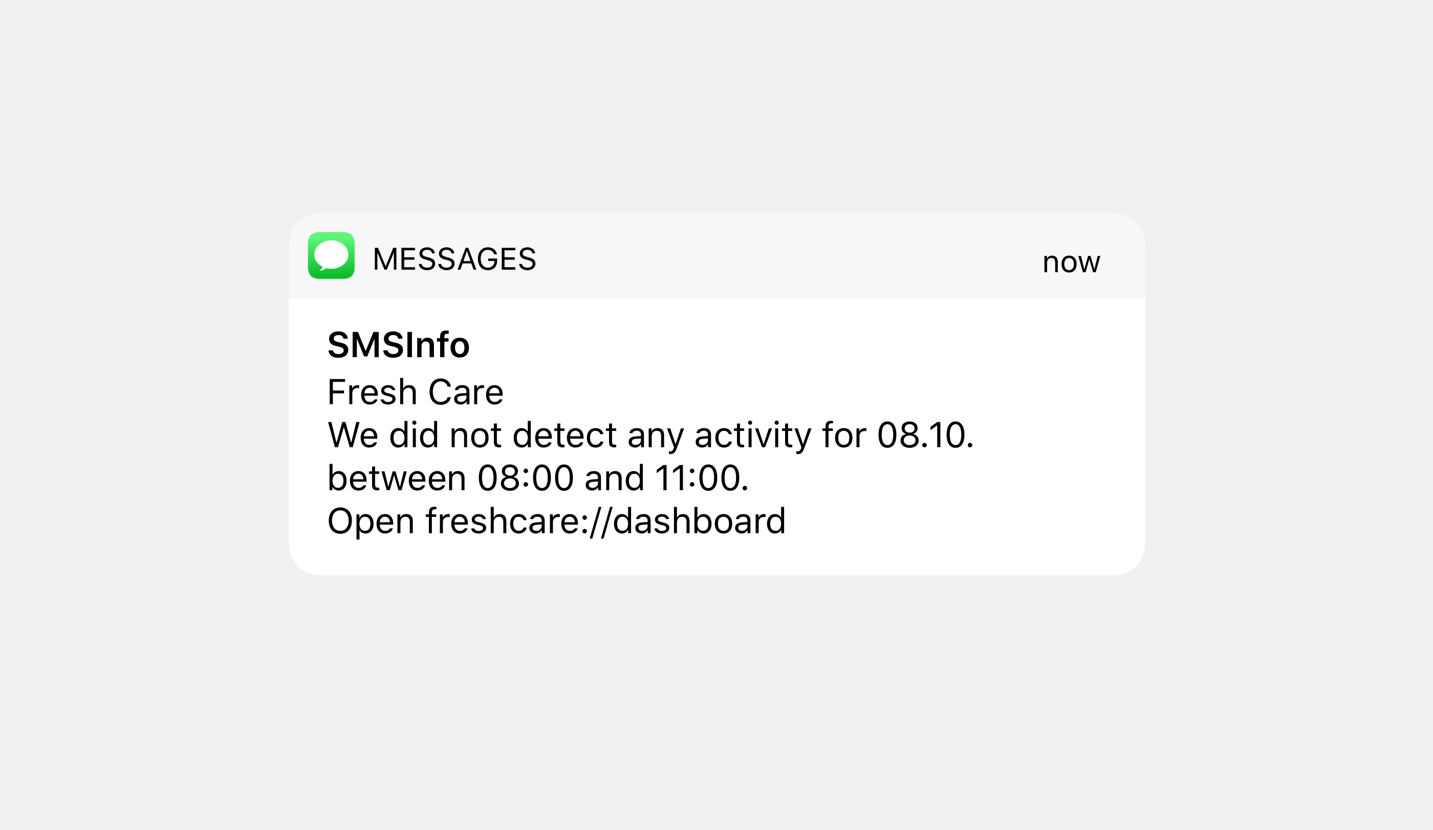 Freshcare SMS