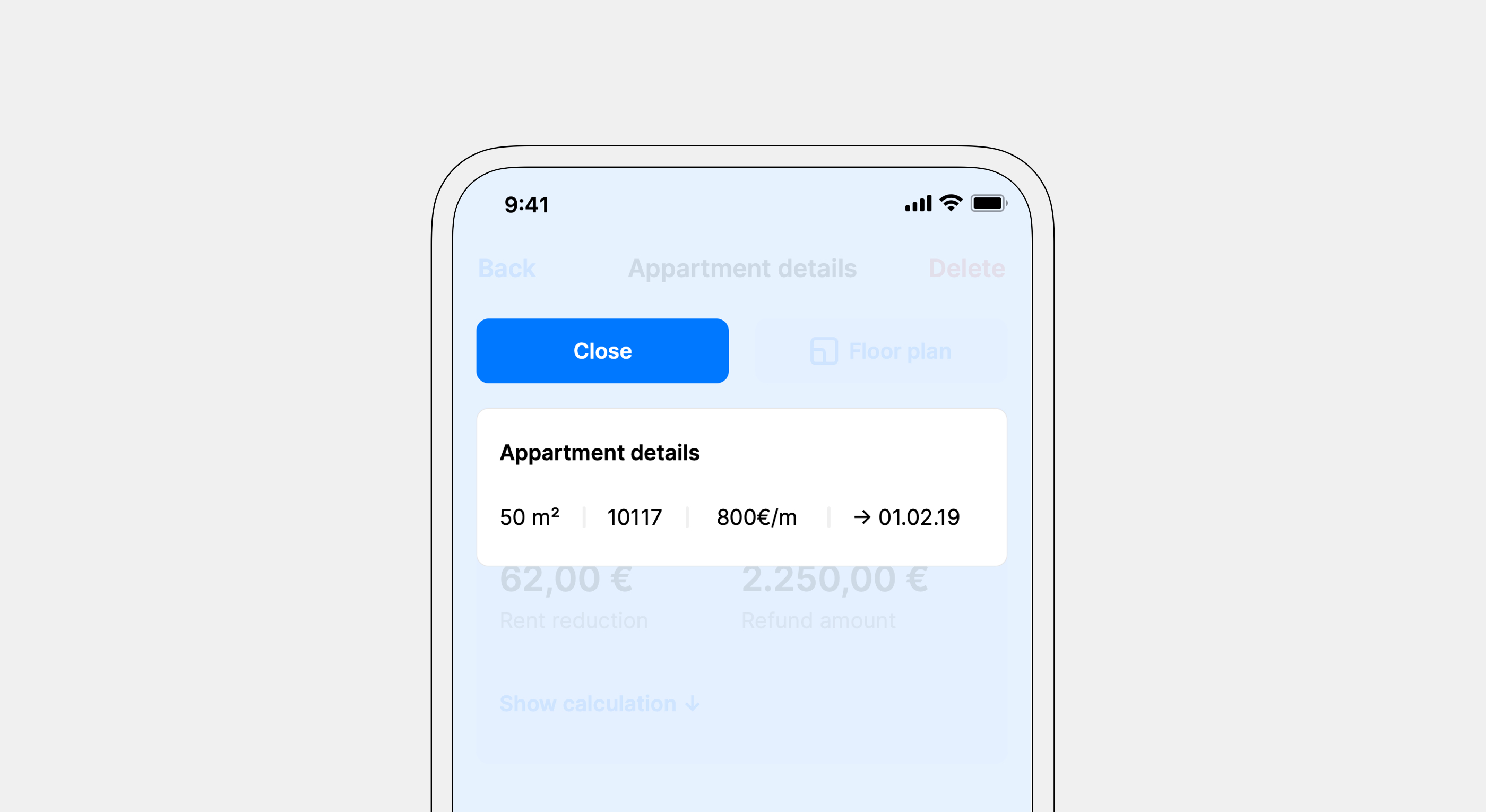 Roometric user flow